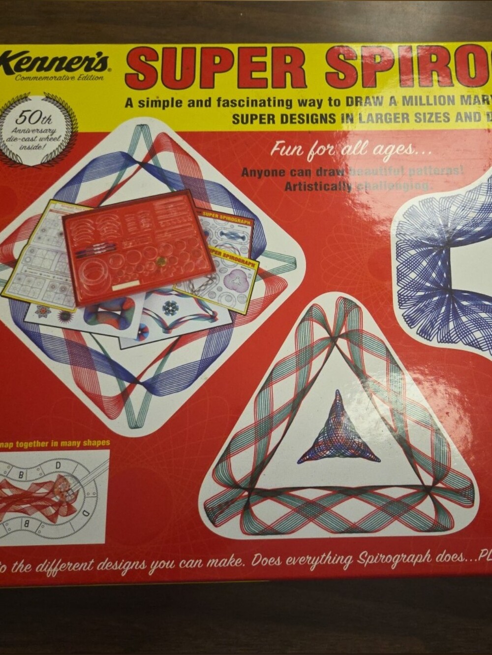 Kenners Super Spirograph Plus 60th Anniversary Commmemorative Ed Toy Kit NEW